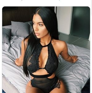 Valentine's Day Lace Bodysuit Lingerie